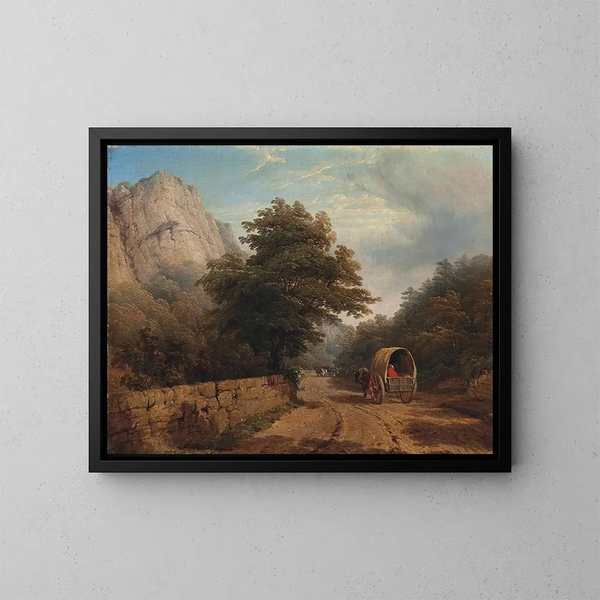 High Tor, Matlock, Derbyshire - Thomas Baker — ingelijst kunstwerk aan de muur
