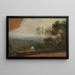 Landschap met meer en vee - Thomas Barker de Bath — ingelijst kunstwerk aan de muur
