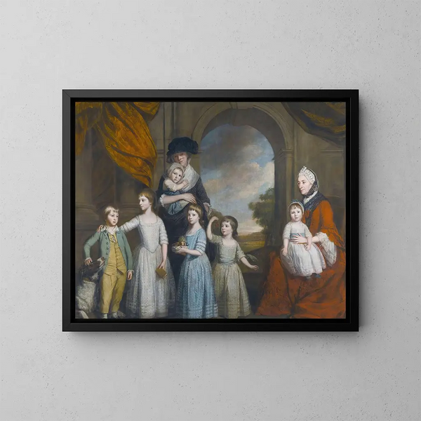 Portrait of William Craven's children, 6th Baron Craven - Thomas Beach — framed artwork on a wall