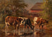 Onder de oude rode schuur - Thomas Bigelow Craig — weergave van het kunstwerk