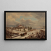 Winterlandschap in Pennsylvania - Thomas Birch — ingelijst kunstwerk aan de muur
