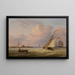 Haven van Philadelphia - Thomas Birch — ingelijst kunstwerk aan de muur