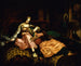 Binnen scène met sultan en concubine - Thomas Buchanan Read — weergave van het kunstwerk