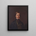 Zelfportret van Thomas Buchanan Read - Thomas Buchanan Read — ingelijst kunstwerk aan de muur
