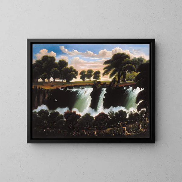 Chutes de Genesee à Rochester - Thomas Chambers — framed artwork on a wall