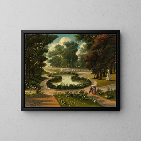 Cemetery of Mount Auburn - Thomas Chambers — framed artwork on a wall