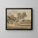 Landschap - Thomas Churchyard — ingelijst kunstwerk aan de muur