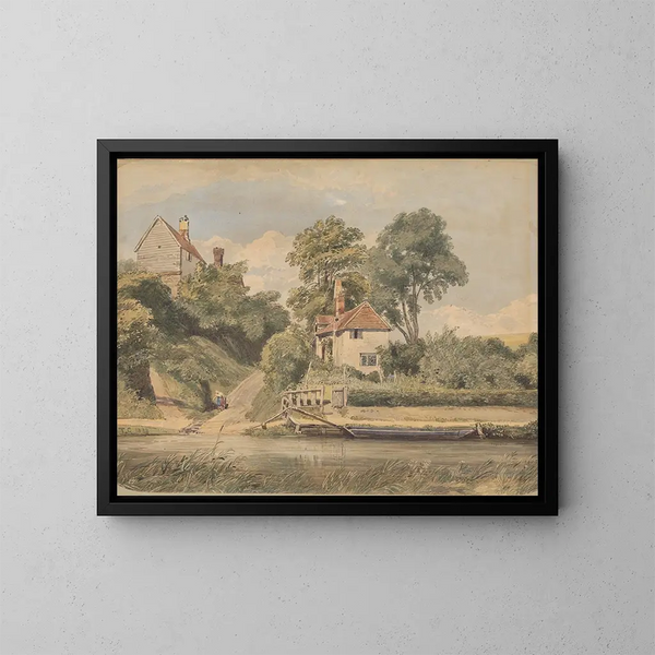 Landscape - Thomas Churchyard — framed artwork on a wall