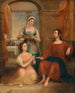 De Christus in het huis van Martha en Maria - Thomas Clement Thompson — weergave van het kunstwerk