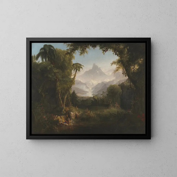 The Garden of Eden - Thomas Cole — framed artwork on a wall