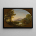De molen bij zonsondergang - Thomas Cole — ingelijst kunstwerk aan de muur