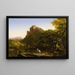 Le gué de la montagne - Thomas Cole — ingelijst kunstwerk aan de muur