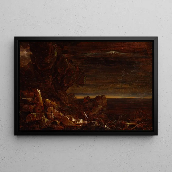 Thomas Cole - The Pilgrim of the World at the End of His Journey study for the series The Cross and the World.webp