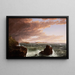 van het uitzicht op Frenchmans Bay vanaf Mt Desert Island na een storm - Thomas Cole — ingelijst kunstwerk aan de muur