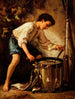 Boy drummer painting - Thomas Couture — artwork view
