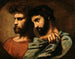 De twee filosofen - Thomas Couture — weergave van het kunstwerk