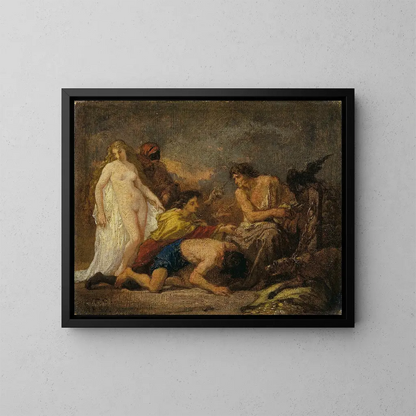 Timon d'Athènes - Thomas Couture — framed artwork on a wall