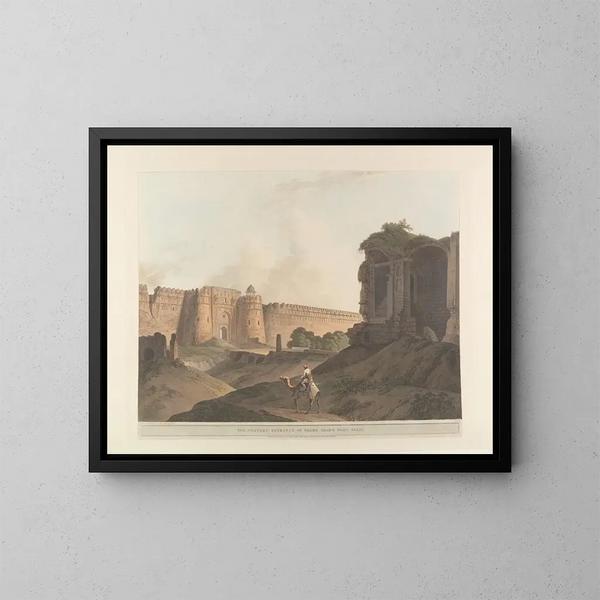 Oriental Scene Pl13 - Thomas Daniell — framed artwork on a wall