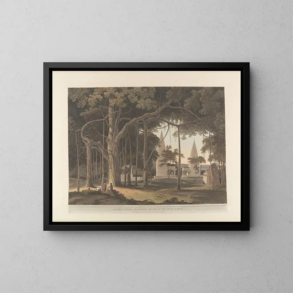 Oriental Scene Pl19 - Thomas Daniell — framed artwork on a wall