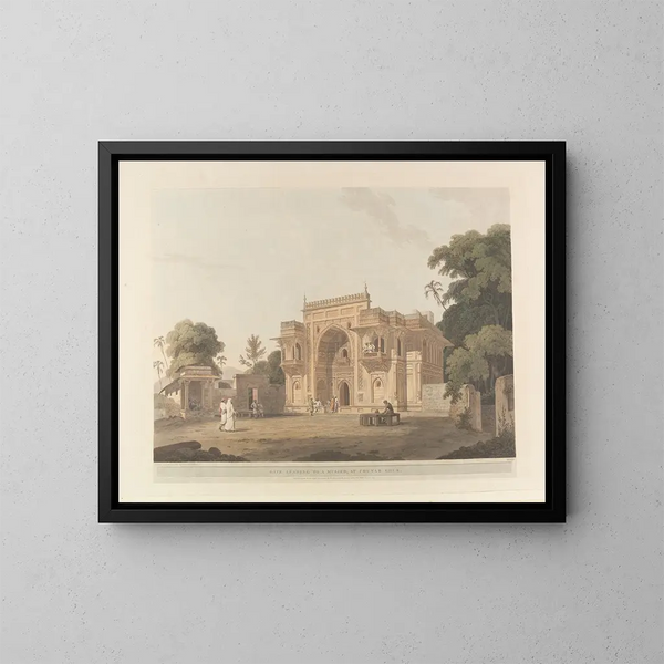 Oriental Scene Pl24 - Thomas Daniell — framed artwork on a wall