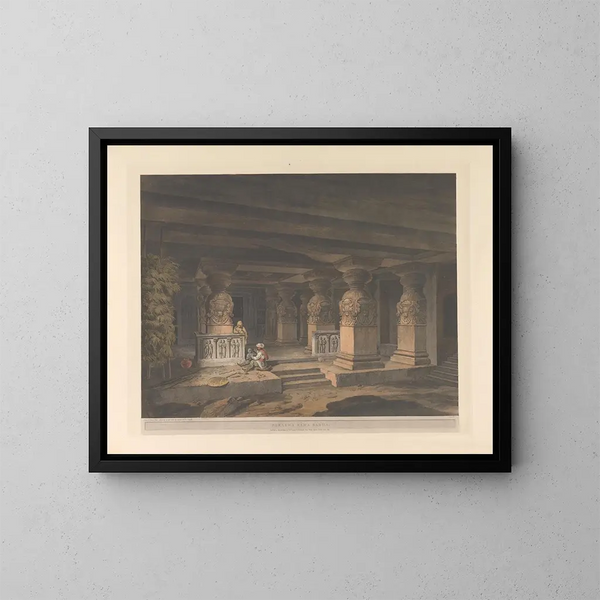 Oriental Scene Painting Pl30 - Thomas Daniell — framed artwork on a wall