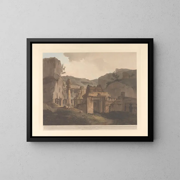 Oriental Scene Painting Pl31 - Thomas Daniell — framed artwork on a wall