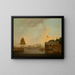 Europese fabrieken en de Nederlandse gekte bij Fort Canton vanaf het zuidwesten van de Canton-rivier - Thomas Daniell — ingelijst kunstwerk aan de muur