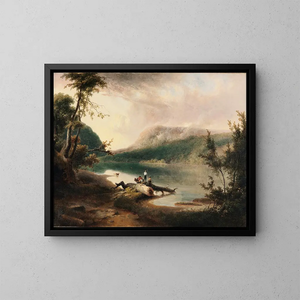 Gorge du Delaware - Thomas Doughty — framed artwork on a wall
