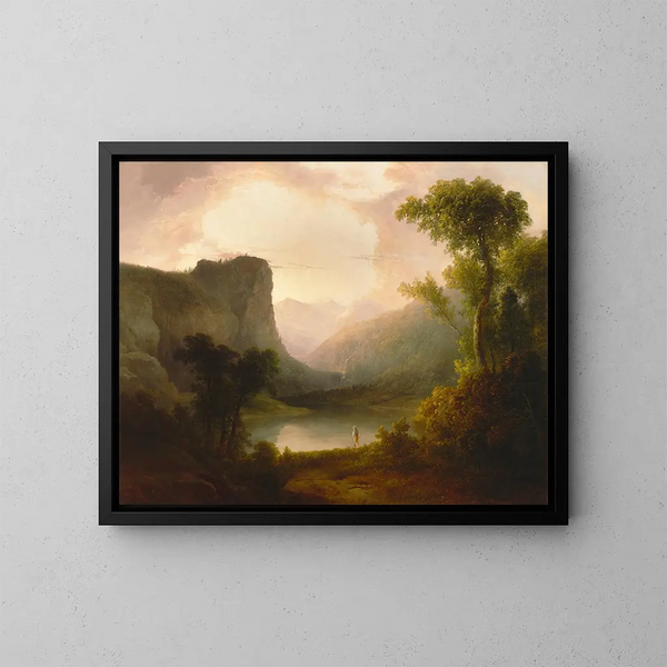 In the Land of Nature's Wonders - Thomas Doughty — framed artwork on a wall