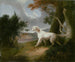 Landschap met een hond - Thomas Doughty — weergave van het kunstwerk