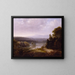 Vue de rivière avec chasseurs et chiens - Thomas Doughty — ingelijst kunstwerk aan de muur