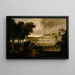 Uitzicht op de hydraulische installaties van Fairmount, Philadelphia, vanaf de overkant van de rivier Schuylkill - Thomas Doughty — ingelijst kunstwerk aan de muur