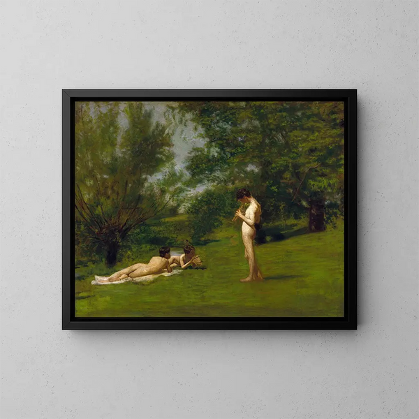 Arcadie - Thomas Eakins — ingelijst kunstwerk aan de muur
