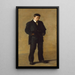 Le penseur Portrait de Louis N Kenton - Thomas Eakins — ingelijst kunstwerk aan de muur