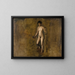 Het model van William Rush - Thomas Eakins — ingelijst kunstwerk aan de muur