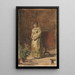 Young Girl Meditating - Thomas Eakins — framed artwork on a wall