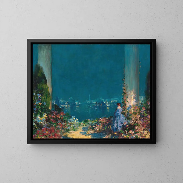 A magical evening in Venice - Thomas Edwin Mostyn — framed artwork on a wall