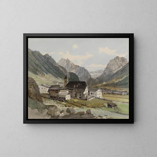 Thomas Ender - Bergdorf mit einer Kleinindustrieanlage.webp