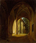 van een gewelfde kamer in het kasteel van Scharfenberg nabij Dresden - Thomas Fearnley — weergave van het kunstwerk