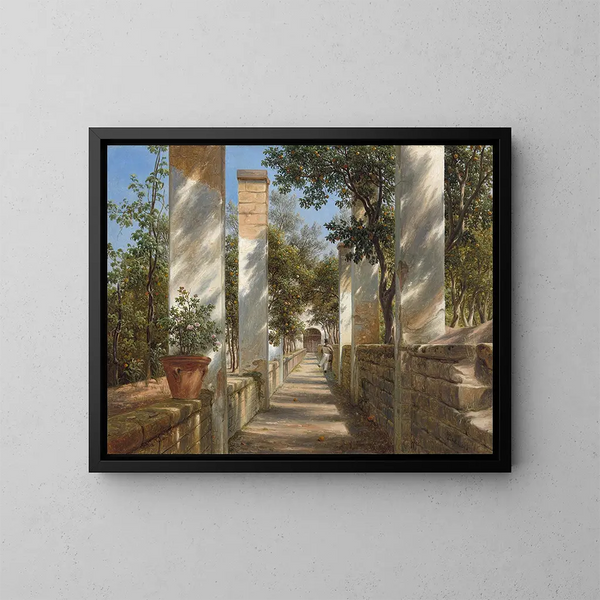 Pergola aux oranges - Thomas Fearnley — framed artwork on a wall
