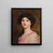 Portrait of Camille, daughter of Sutton Palmer - Thomas Francis Dicksee — framed artwork on a wall