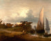 Een kustlandschap - Thomas Gainsborough — weergave van het kunstwerk
