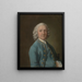 Een man genaamd M. Wood, de dansmeester - Thomas Gainsborough — ingelijst kunstwerk aan de muur