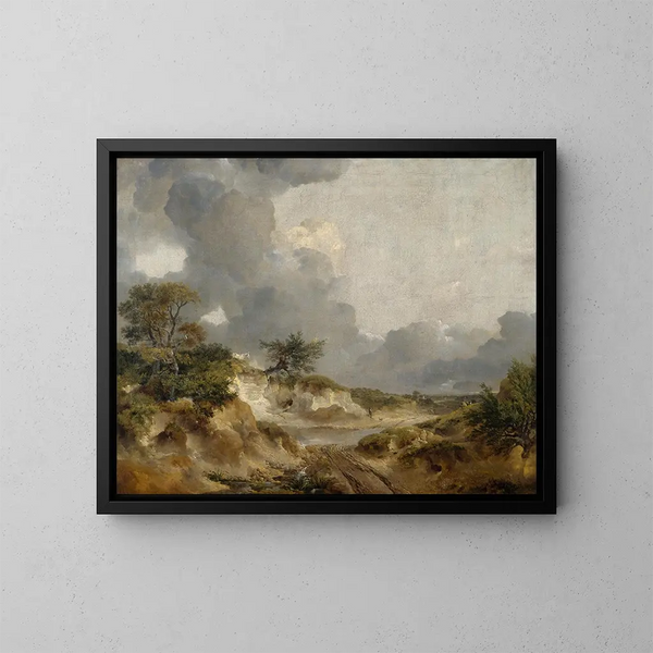 Een uitzicht in Suffolk - Thomas Gainsborough — ingelijst kunstwerk aan de muur