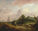 Landschap aan de kust met een herder en zijn kudde - Thomas Gainsborough — weergave van het kunstwerk