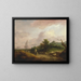 Landschap aan de kust met een herder en zijn kudde - Thomas Gainsborough — ingelijst kunstwerk aan de muur
