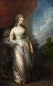 Georgiana Duchesse de Devonshire - Thomas Gainsborough — weergave van het kunstwerk