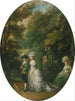 van Henri duc de Cumberland 1745-1790 met de hertogin van Cumberland 1743-1798 en Lady Elizabeth Lu - Thomas Gainsborough — weergave van het kunstwerk