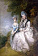 Hester Comtesse de Sussex en haar dochter Lady Barbara Yelverton - Thomas Gainsborough — weergave van het kunstwerk