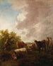 Landschap met vee - Thomas Gainsborough — weergave van het kunstwerk